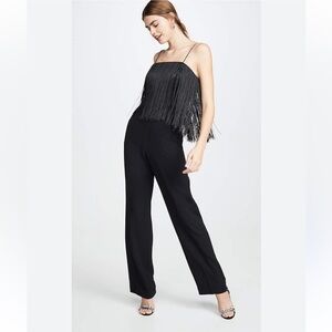NEW Club Monaco Black Fringe Jumpsuit NWT